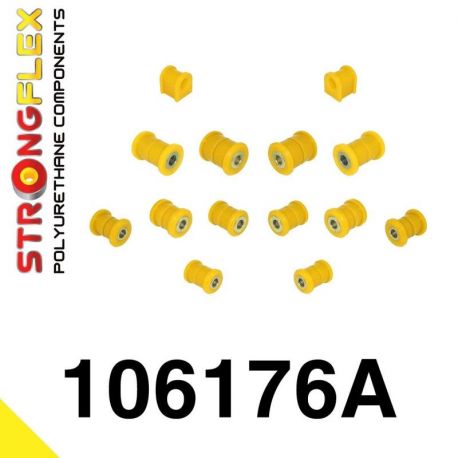 STRONGFLEX 106176A: SADA - silentbloky zadnej nápravy SPORT