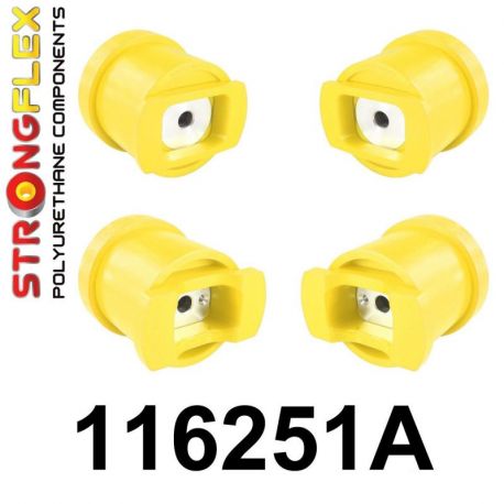 116251A: PREDNÁ nápravnica - SADA silentblokovSPORT - - - - STRONGFLEX