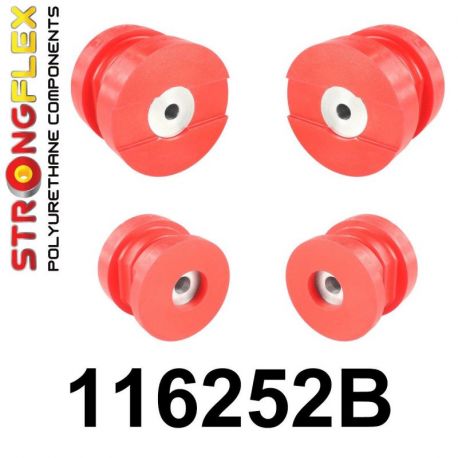116252B: ZADNÁ nápravnica - SADA silentblokov - - - - STRONGFLEX