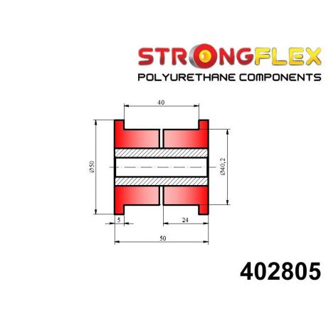 402805: Univerzálny silentblok 40mm STRONGFLEX